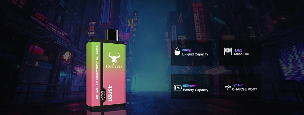 Lost Bulz 45.000 - Watermelon Ice + Red Bull Ice (5%)