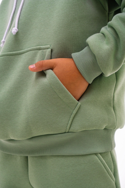 Дитячий спортивний утеплений костюм Kindamor Warm Autumn Olive для хлопчика, фліс оливковий