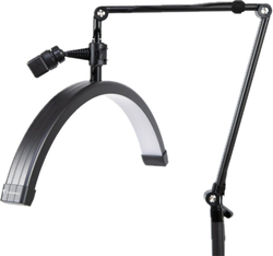 Безтіньова Led лампа для бьюті майстра універсальна HD-M2X 20W диск black