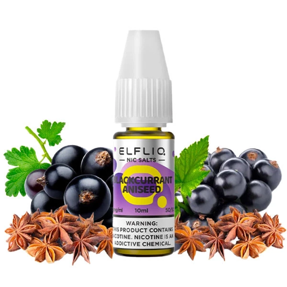 Рідина ELFLIQ Blackcurrant Aniseed (Ельфлік Чорна Смородина Аніс) 30 мл/5%