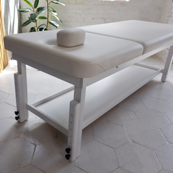Стаціонарний масажний стіл KP-11 White