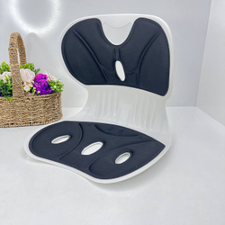 Ортопедическая спинка на стул, кресло (большой размер: серый)