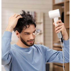 Фен Laifen профессиональный с ионизацией, 3 насадки, белый