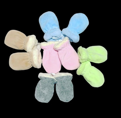 Рукавиці "Пухнастики" велюр, махра ТМ "Happy ToT" (0-6 міс)