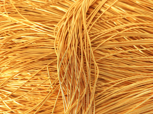 Канитель гладкая золото 1мм