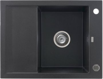 Кухонна мийка KERNAU KGS M 4565 1B1D BLACK METALLIC