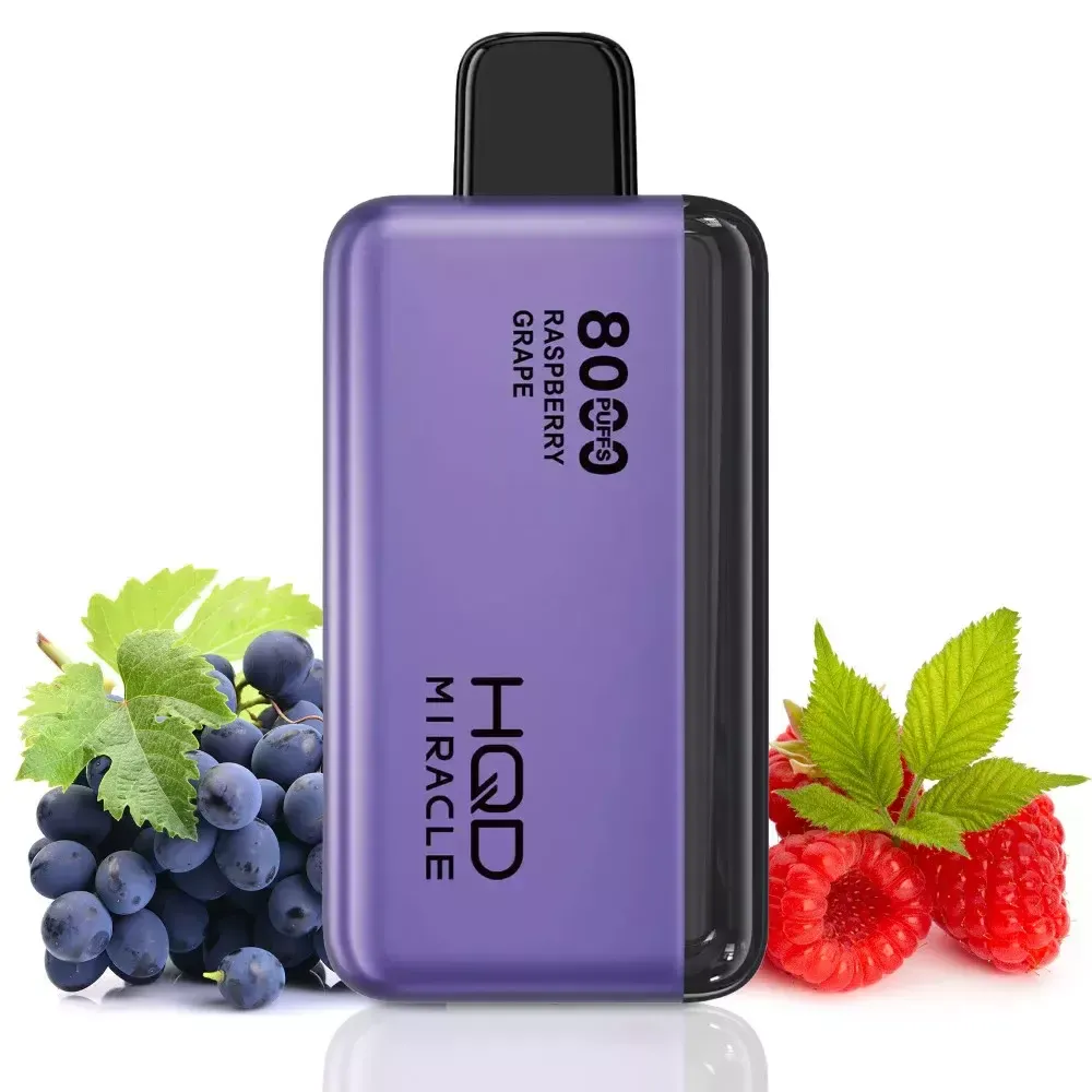 HQD Miracle 8000 Raspberry Grape (5% nic)