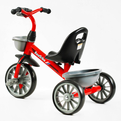 Дитячий триколісний велосипед без ручки Best Trike BS з кошиками та фарою