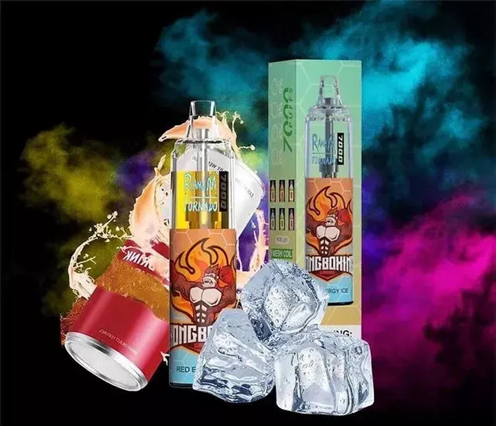 RandM Tornado 7000 Red Energy Ice 5% nic