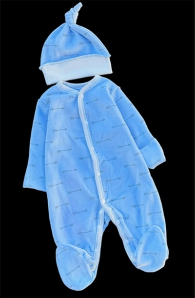 Чоловічок з шапочкою "Arrow", велюр ТМ "Happy ToT"