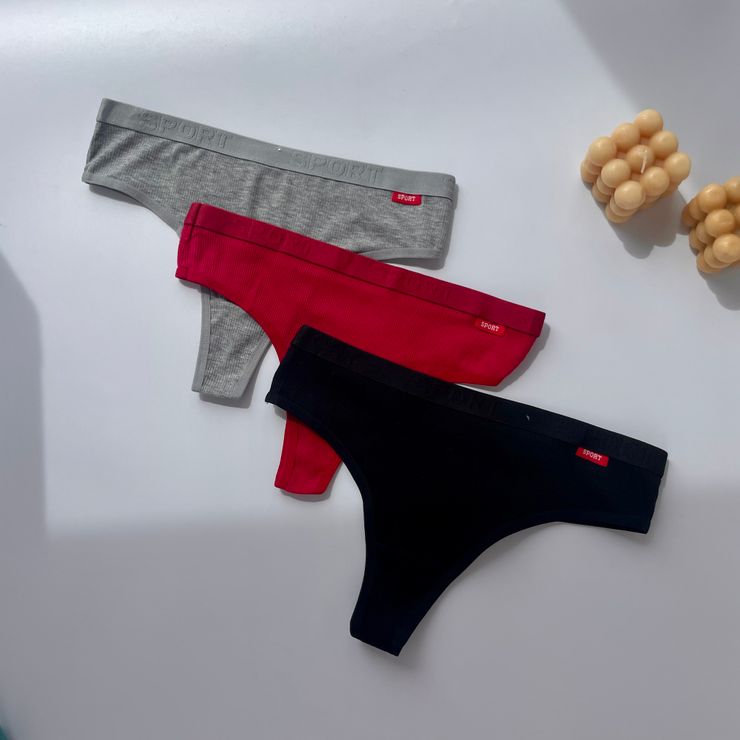 Спортивні стрінги на широкій резинці
