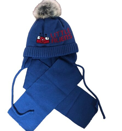 Шапочка з шарфом "Little Aliens", акрил ТМ "Grans" (р. 46-48)