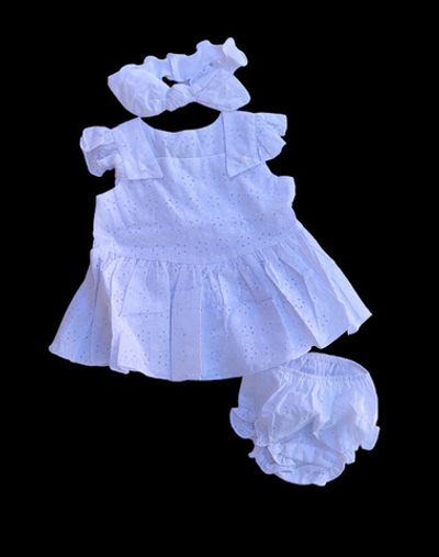 Костюм 3в1: туніка, блумери, пов'язка на голову "Квіточка", батист ТМ "Happy ToT"