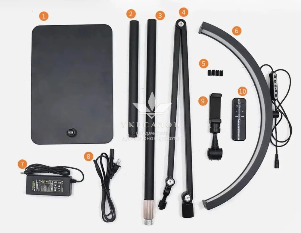 Бестеневая Led лампа для бьюти мастера универсальная HD-M40X 36W квадрат