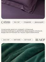 Комплект постельного белья Сатин Velvet Premium с Одеялом VP005