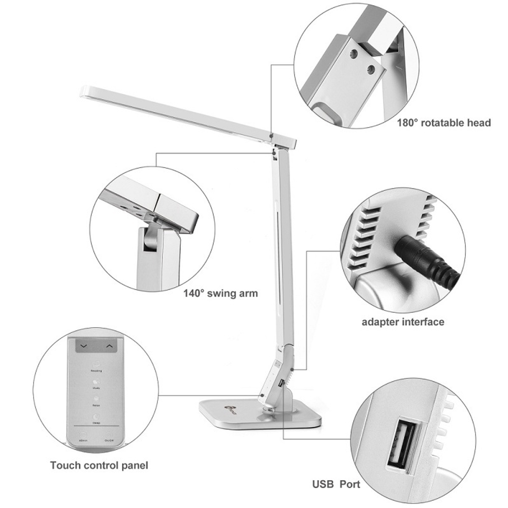 Настольная бестеневая лампа TaoTronics TT-DL07