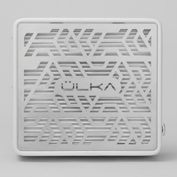 Вытяжка для маникюра настольная Ulka Pemium с фильтром, цвет белый (сетка металлик)