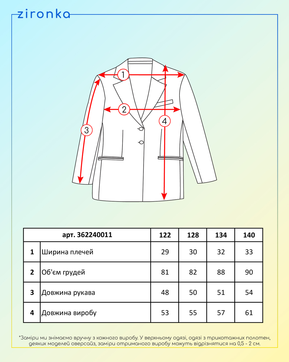 Пиджак для девочки синий (арт. 3622400112)