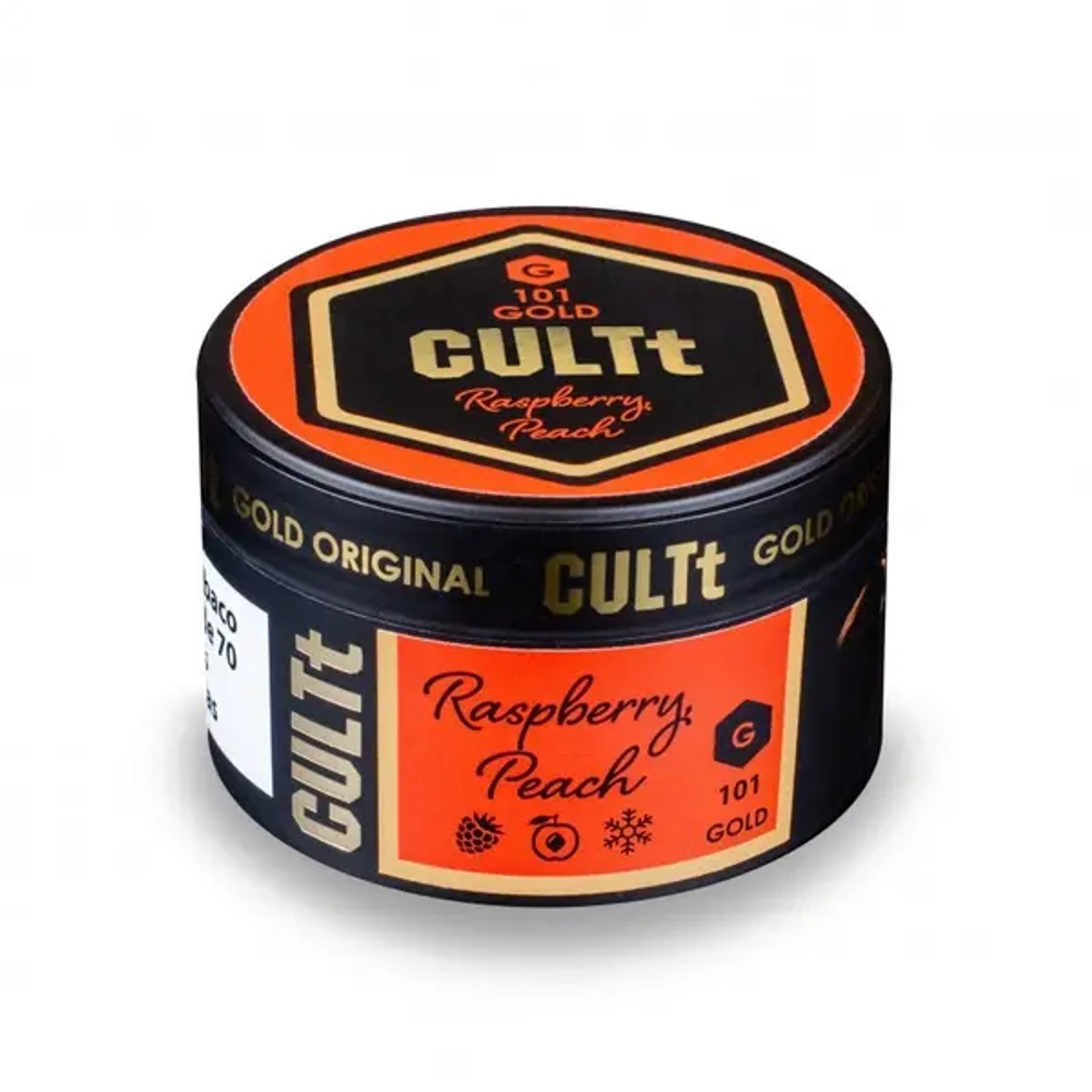 Табак CULTt C101 Raspberry Peach (Культ Малина Персик) 100г