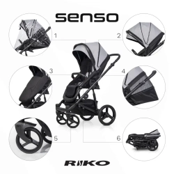 Универсальная коляска 2 в 1 Riko Senso