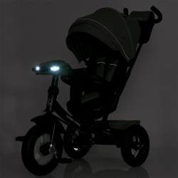 Дитячий триколісний велосипед Turbo Trike MT 1007 гумові колеса