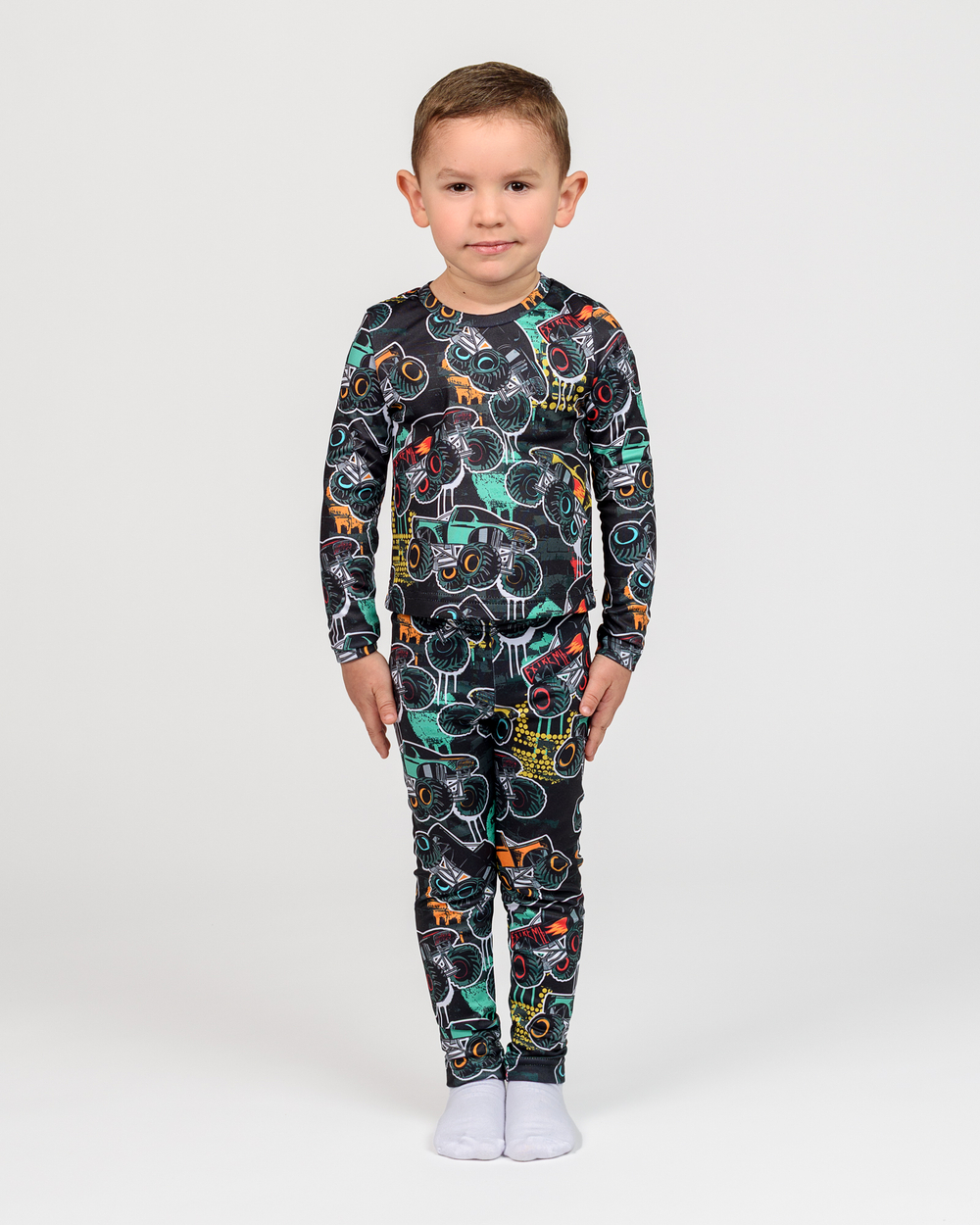 Термобелье для мальчика с принтом машинки (арт. 5722400210)