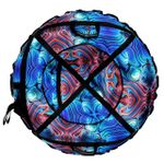 Надувные санки-ватрушки "Калейдоскоп" диаметр 100 см. (Оксфорд, ПВХ)