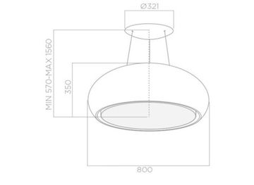 Витяжка ELICA SEASHELL IX/F/80