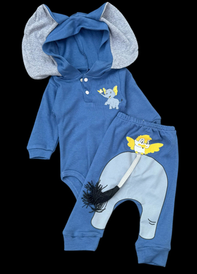 Костюм 2 в 1: боді зі штанами "Слоник", бавовна "Aist"