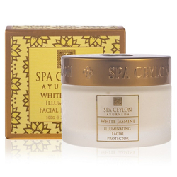 Крем-протектор із ефектом сяйва для сухої шкіри Білий жасмин 100 г, SPA Ceylon