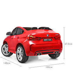 Детский двухместный электромобиль джип BMW X6M "WeKids Cars"
