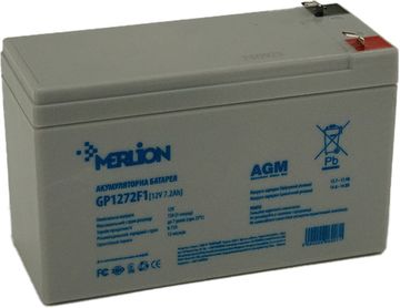 Акумуляторна батарея MERLION AGM 12 V 7.2 Ah (GP1272F1)