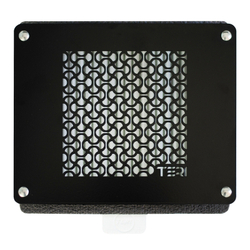 Врезная маникюрная вытяжка с HEPA фильтром Teri Turbo, цвет черный (сетка черная)