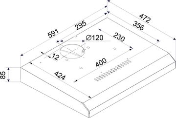 Витяжка HANSA OSC6133SIH