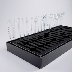 Набор электродов для дарсонвалей Darsonval (17 шт) с коробкой-пьедесталом