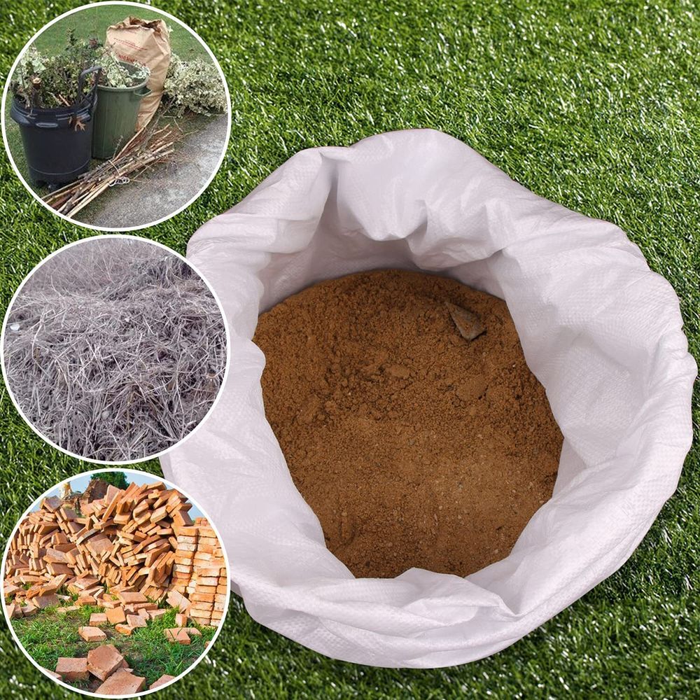 Мешок плотный белый 55х85см (50кг)