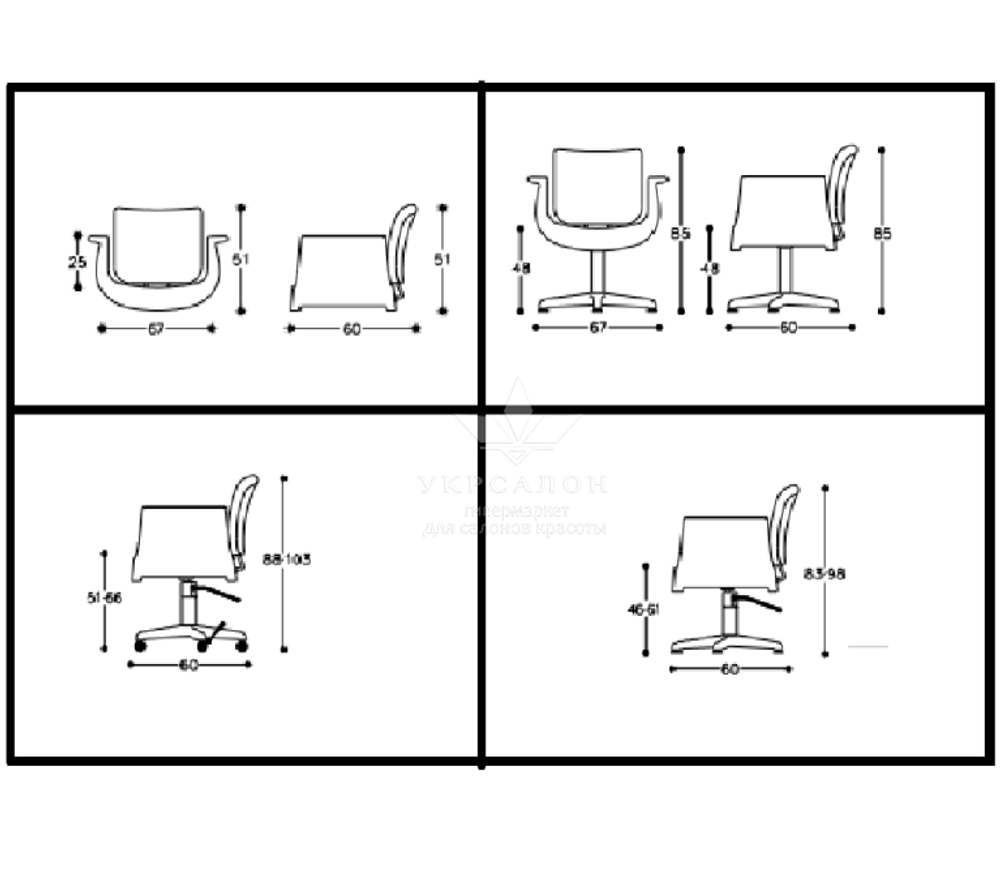 Крісло клієнта Diva plus