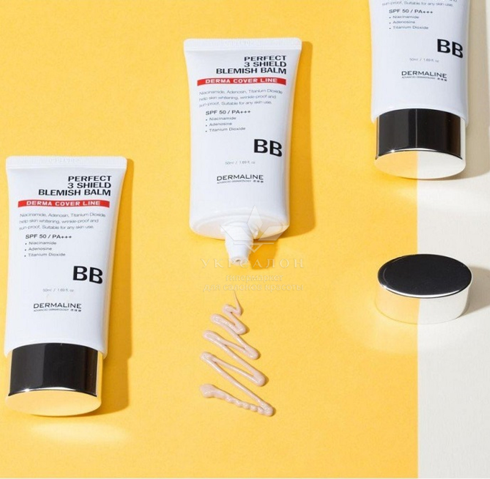 ВВ-крем DermaLine Perfect 3 Shield Blemish Balm SPF 50 /PA+++