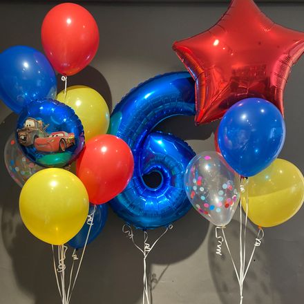 Шарики на день рождения с цифрой Молния