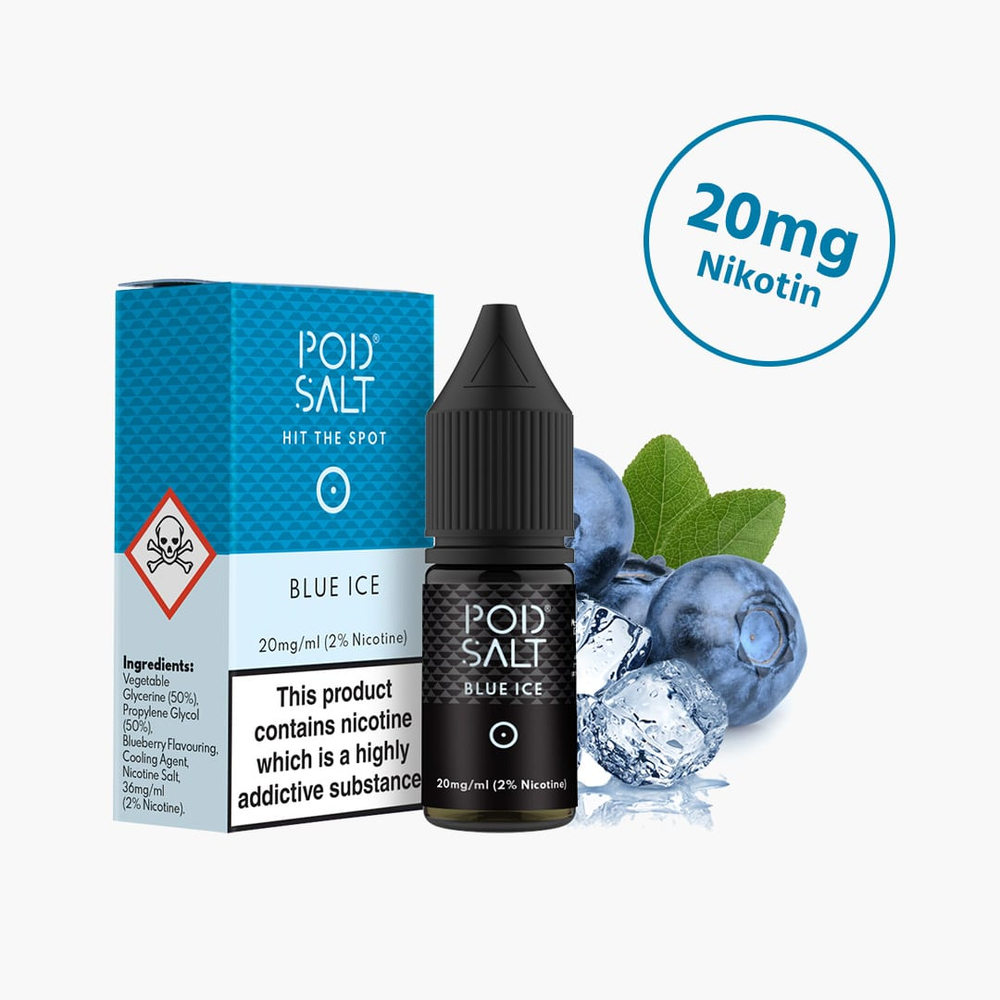 Pod Salt Liquid - Blue Ice (10ml, 2%)