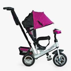Дитячий триколісний велосипед Best Trike 6588 піна/фара, з батьківською ручкою