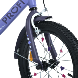 Дитячий велосипед для дівчинки Profi Princess 16 дюймів з багажником, зібраний на 75%