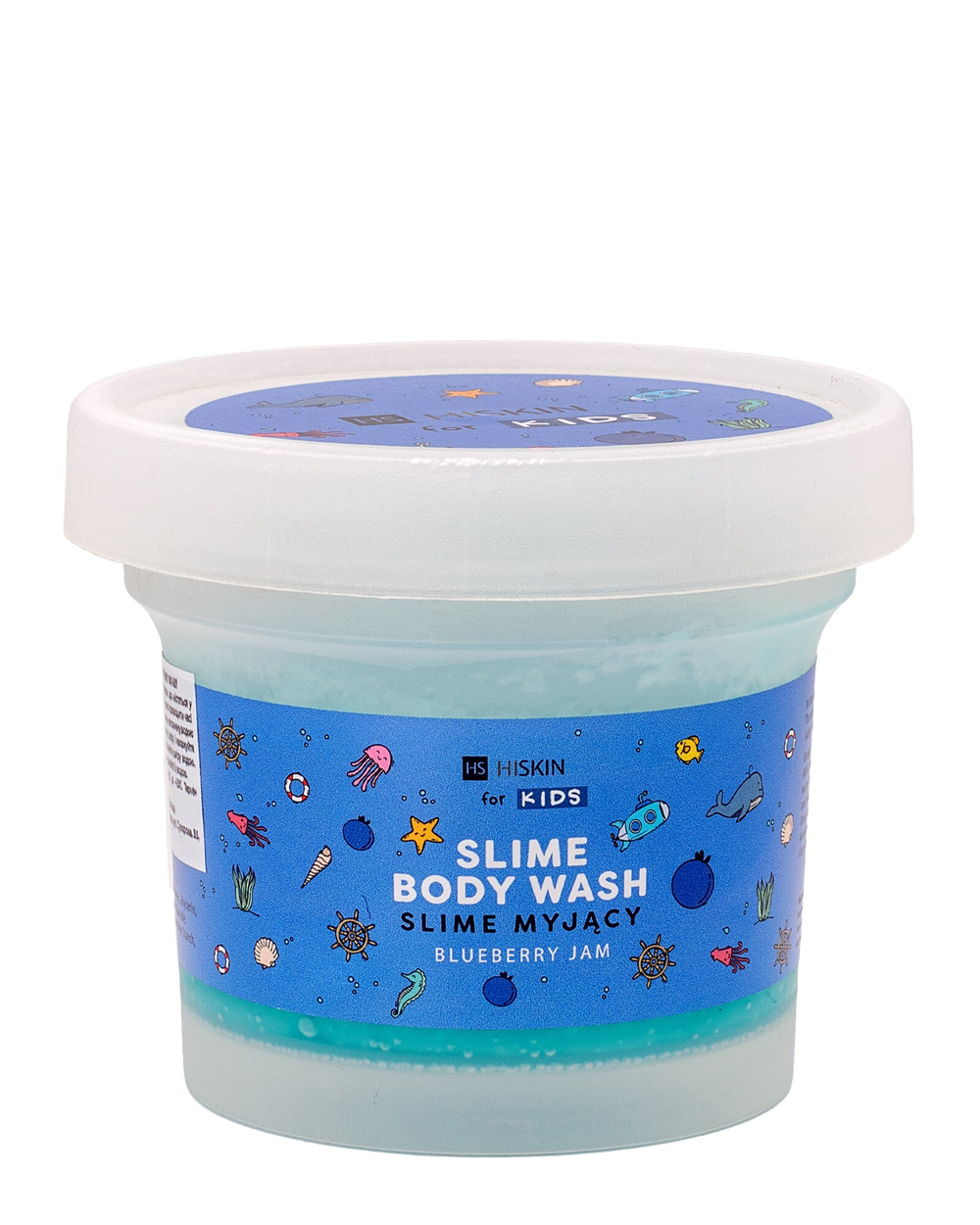 Слайм (желе) для душа HiSkin Kids Jelly с ароматом черничный джем 150 мл (5905359804819)