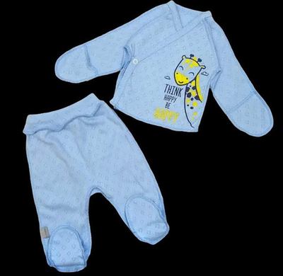 Комплект 2в1: льоля, повзунки "Жирафеня", рібана ажур ТМ “Dexter's” (62 см)