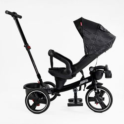 Детский трехколесный велосипед Best Trike Marco 9155 PU, складной руль, музыкальная фара, с родительской ручкой