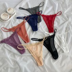 Стрінги в сітку на тонких шлейках