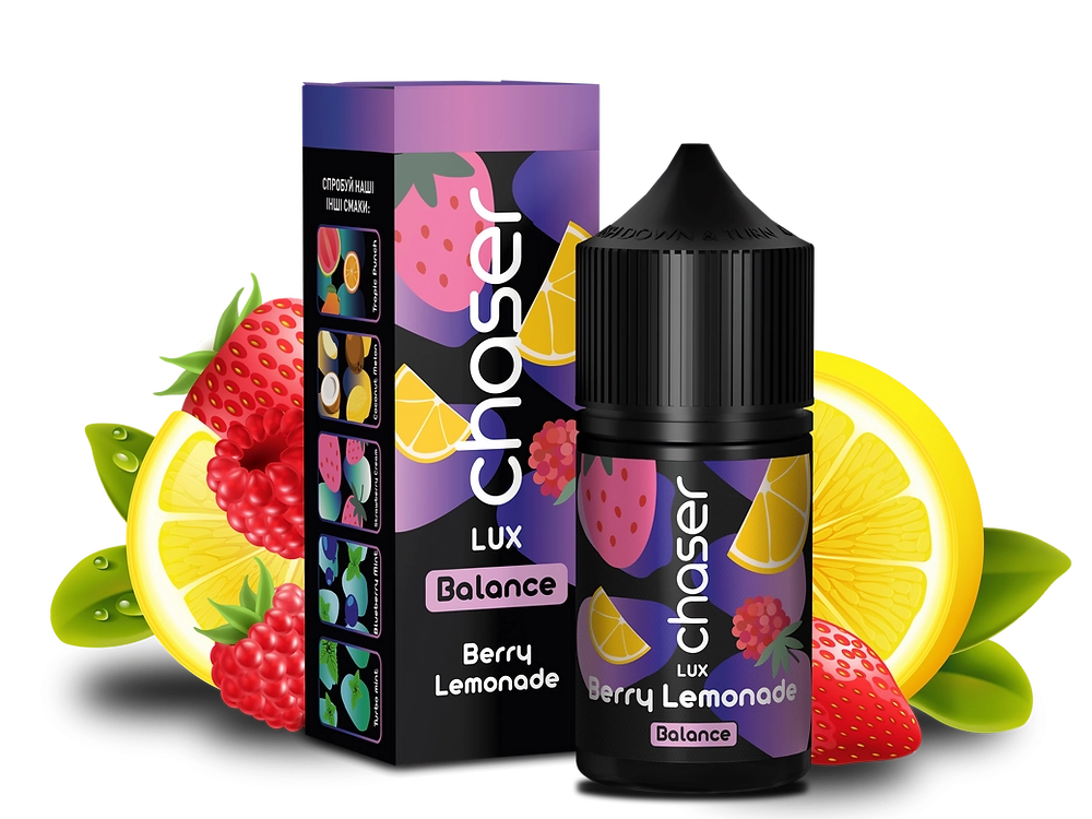 CHASER LUX Berry Lemonade  (6,5%nic, 30ml)