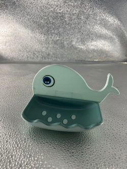 Мыльница Кит бирюзовый