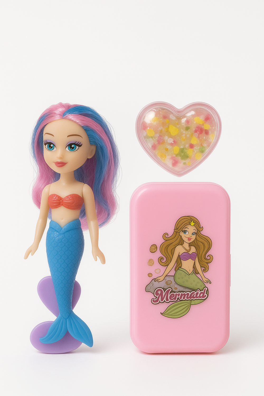 Кукла Русалочка с косметикой, 16 см, набор для девочек, от 3 лет