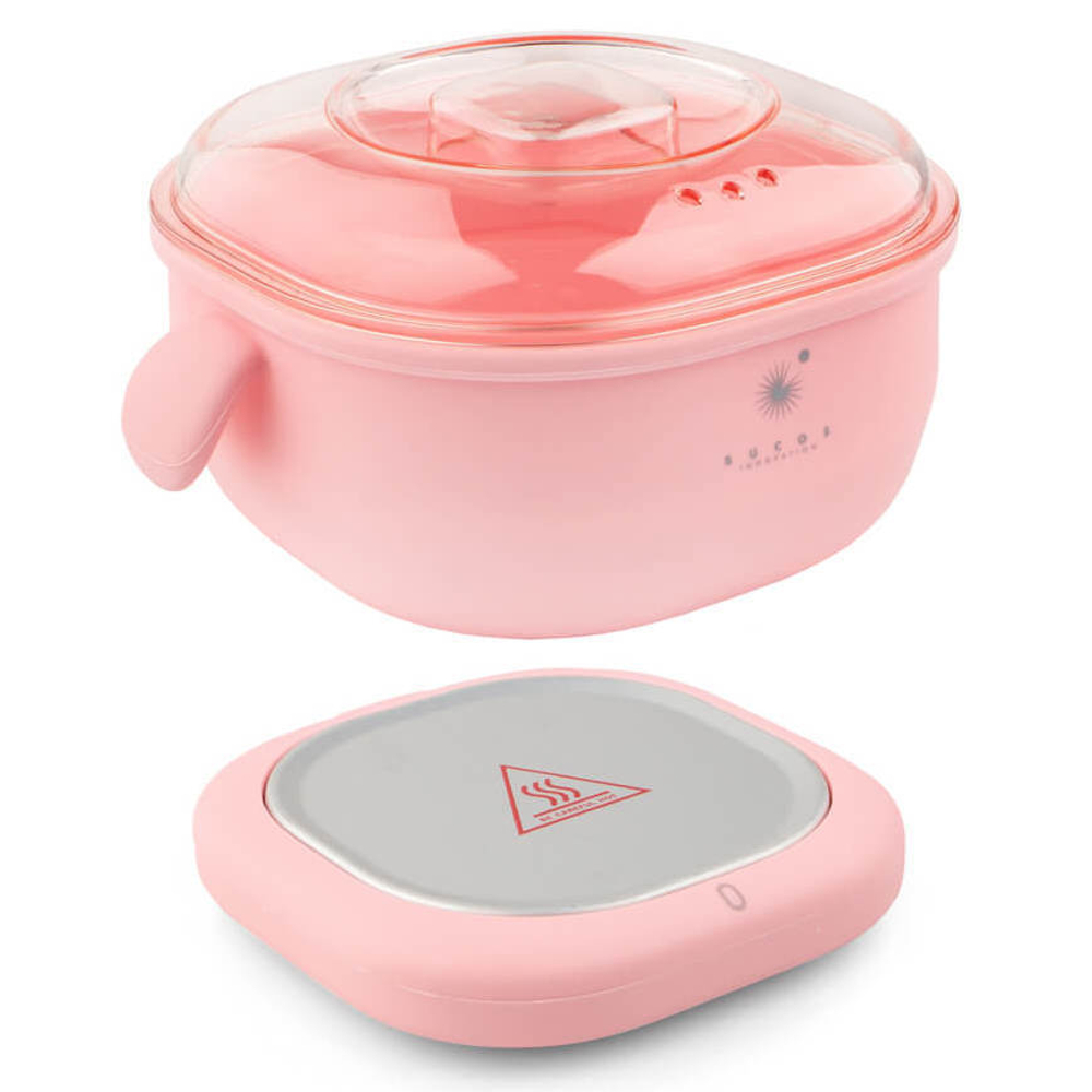 Профессиональный воскоплав для депиляции Bucos SL-400 Pink Silicone Edition